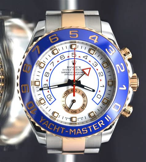 rolex yacht-master ii 2-tone 44mm|Rolex Yacht-Master oystersteel.